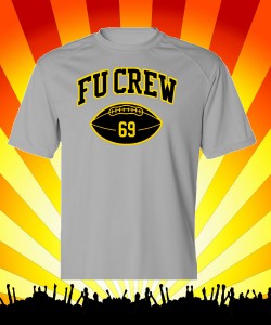 FU CREW Football T-Shirt Design Zoom